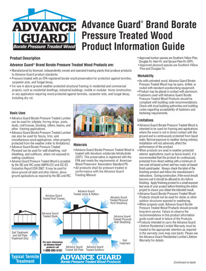 Advance Guard® Treated Wood Product Guide